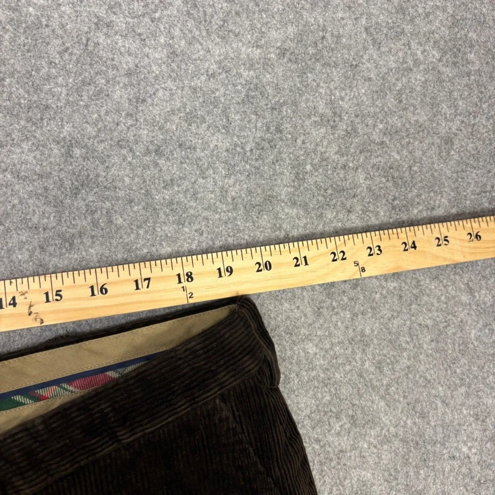 Polo Ralph Lauren Mens Brown Corduroy Pants 40x30 Straight Leg Wide Wale